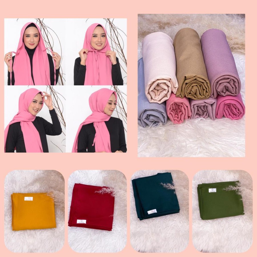 PASHMINA TALI INSTAN KERUDUNG WANITA CANTIK PREMIUM