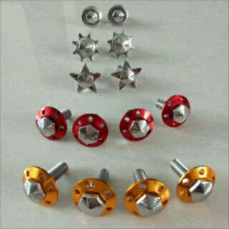 Baut plat nomer & Baut body honda stainless