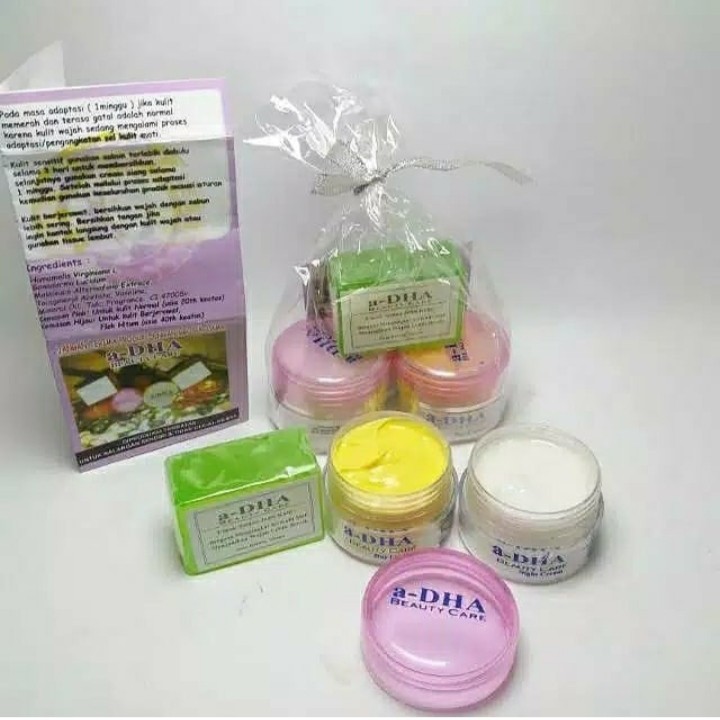 Cream Herbal Adha Pink Original HOLO - Cream Adha Perawatan Wajah