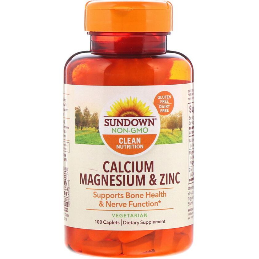 Promo Sundown Naturals Calcium Magnesium Zinc 100 caps ORI USA Sundown kalsium magnesium Zinc