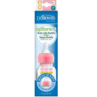 Dr Brown's Options+ Anti Colic Bottle to Sippy Bottle 6m+ 250ml