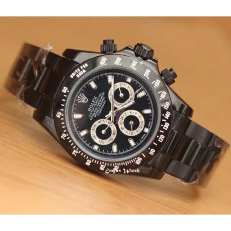 Jam Tangan Pria Rolex Daytona Autometic Warna Hitam - Jam Tangan Rolex Daytona Autometic Hitam