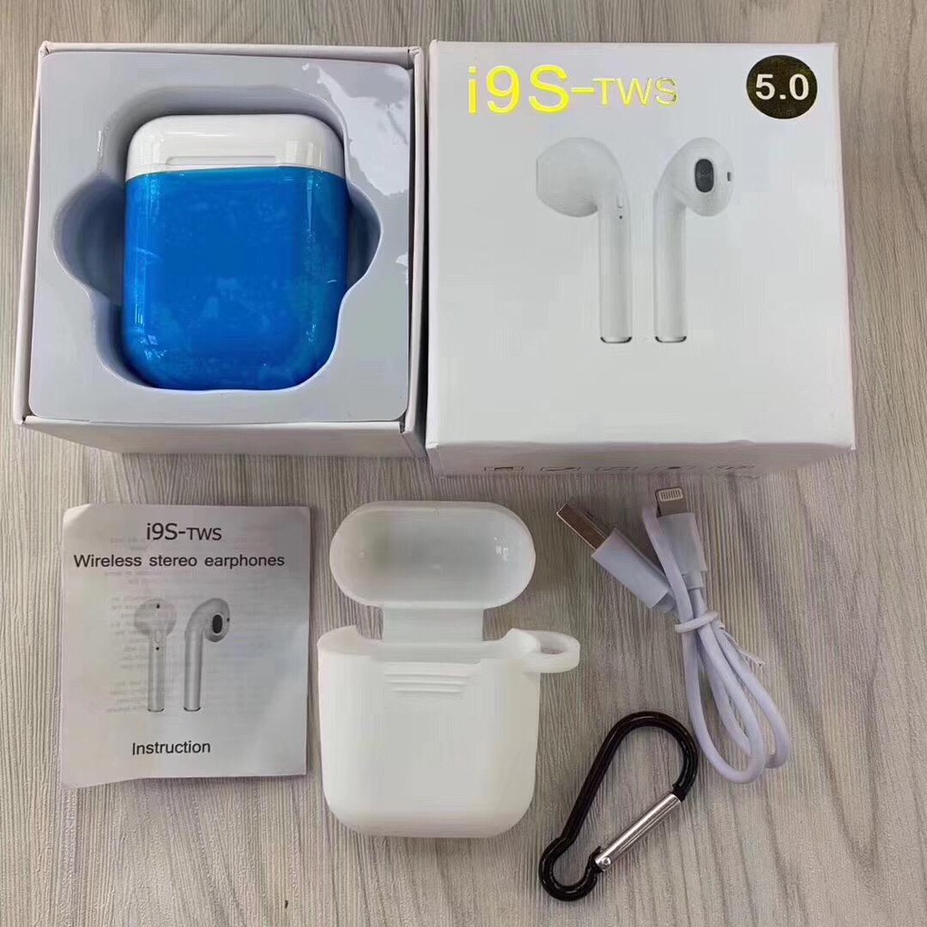 i9s TWS Headset Bluetooth Wireless Sport True EarphoneTWS i9s 5.0 Langsung Connect