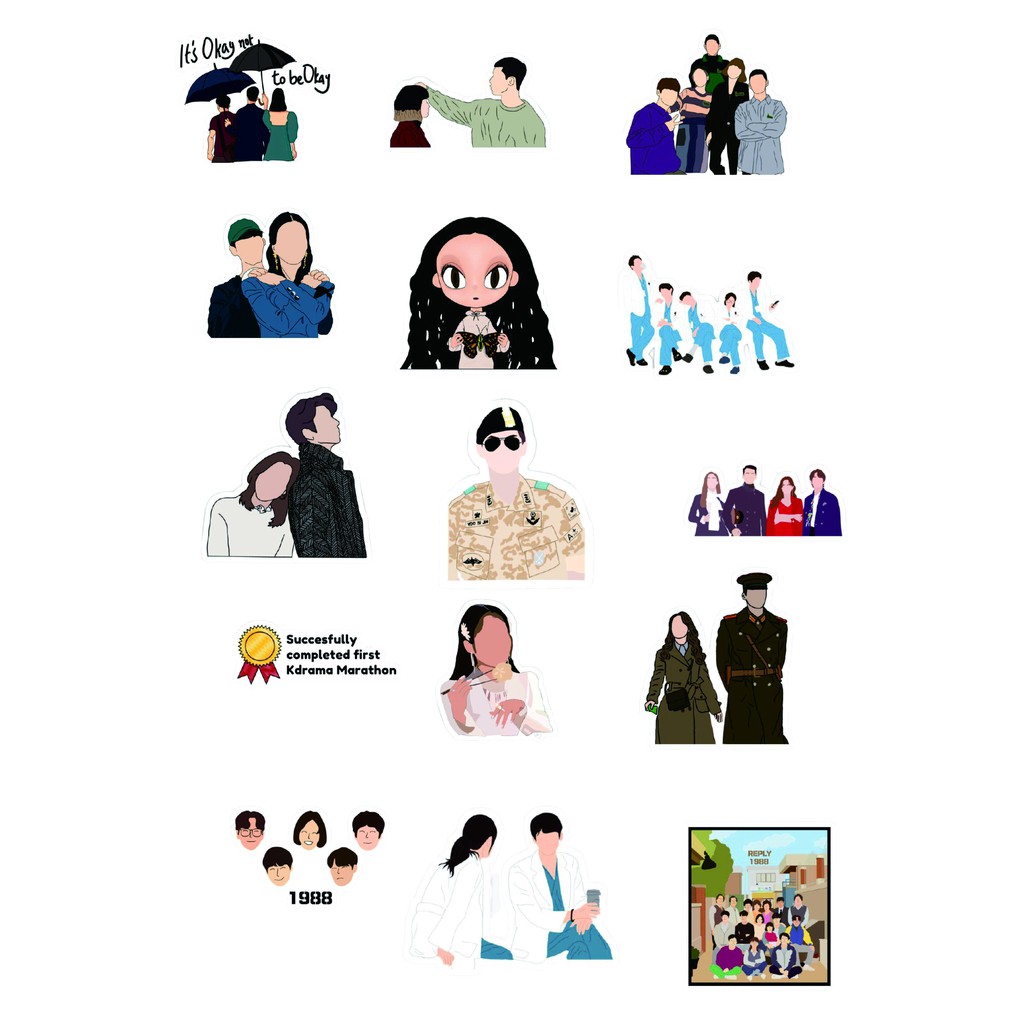 

sticker drama korea/ drakor / korea / stiker