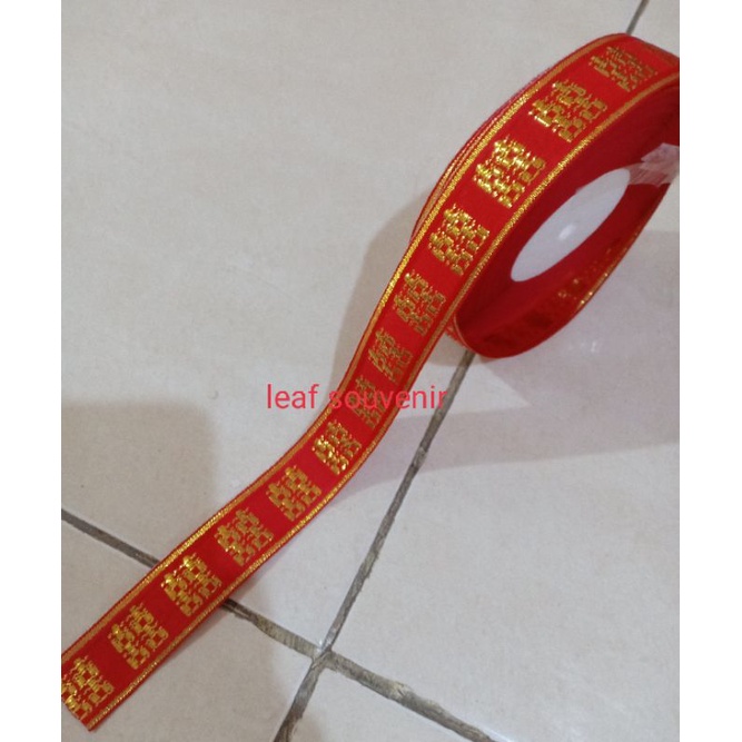 

Pita shuangxi gulung wedding tingjing teapay / pita gulung hee / dekorasi sangjit tingjing