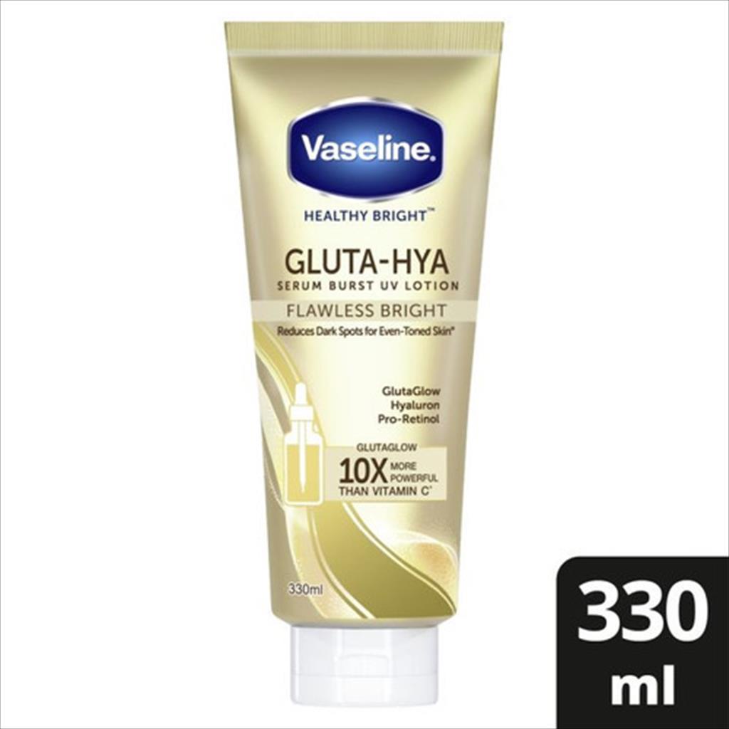 VASELINE HEALTY BRIGHT GLUTA HYA SERUM BUST UV LOTION 330ml