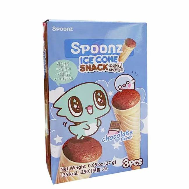 

Restock Spoonz Ice Cone Snack Chocolate Flavor 27Gr Import Korea Original