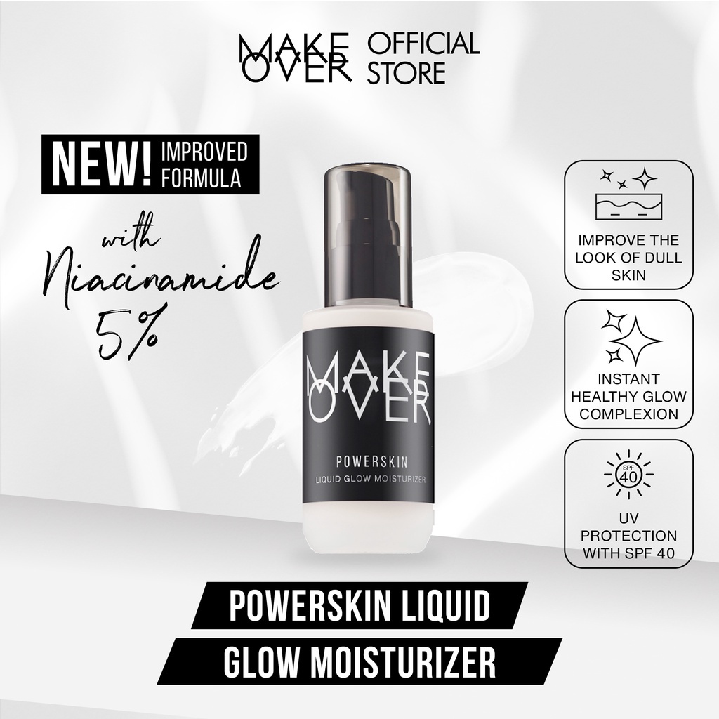 MAKE OVER Powerskin Liquid Glow Moisturizer 45 ml - Face Moisturizer