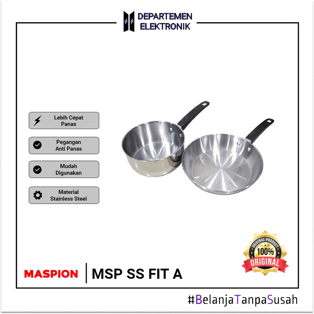 Maspion SS P 141 Panda Set A Fit MURAH BANGET / GARANSI RESMI