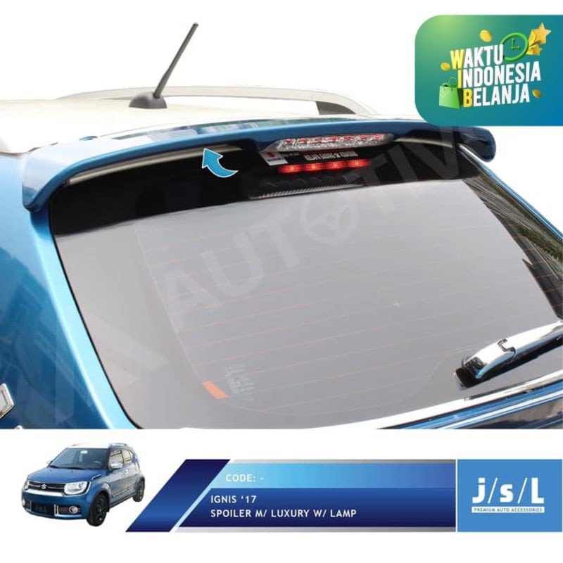 Suzuki Ignis Spoiler Model SGA JSL + Lampu / Spoiler w/ Lamp