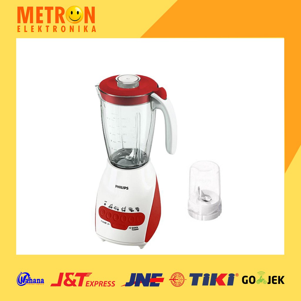 PHILIPS HR 2116/03 R / BLENDER TANGO MERAH GELAS KACA 2 LITER LITRE LT 350 W / HR2116