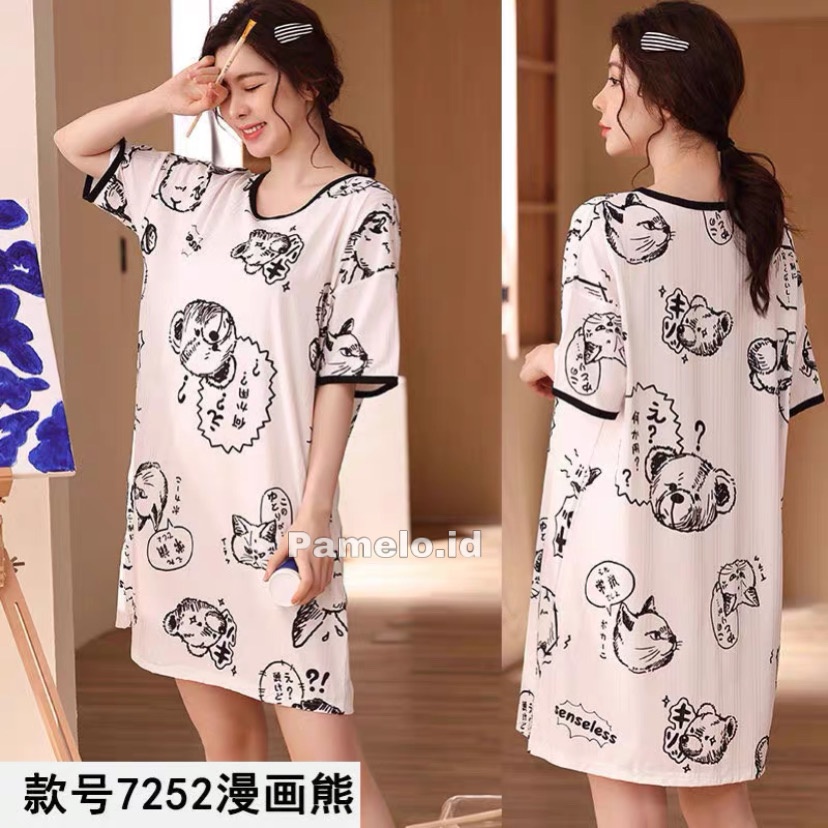 Pamelo Daster Import Tangan Panjang 50 corak Fashion Wanita Korea Style Baju Import Daster Murah Baju Tidur Import Terlaris Baju Tidur Murah