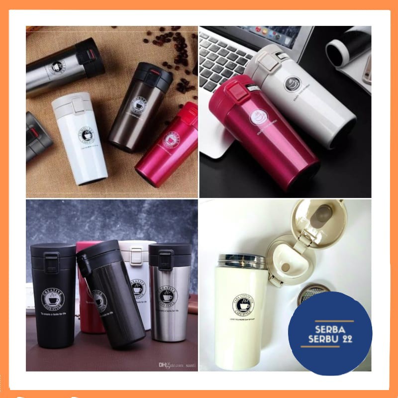 Termos Kopi Original / Travel Mug Coffee Tahan Air Panas &amp; Dingin Coffee Cup B46 Stainless Steel[SS]