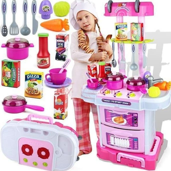 Diskon Mainan Edukasi Masak Masakan Anak Perempuan Cewek 3 4 5 6 7 Tahun TK Diskon