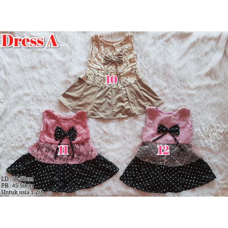 (PROMO COD)  Dress Anak Baju Anak Perempuan Murah