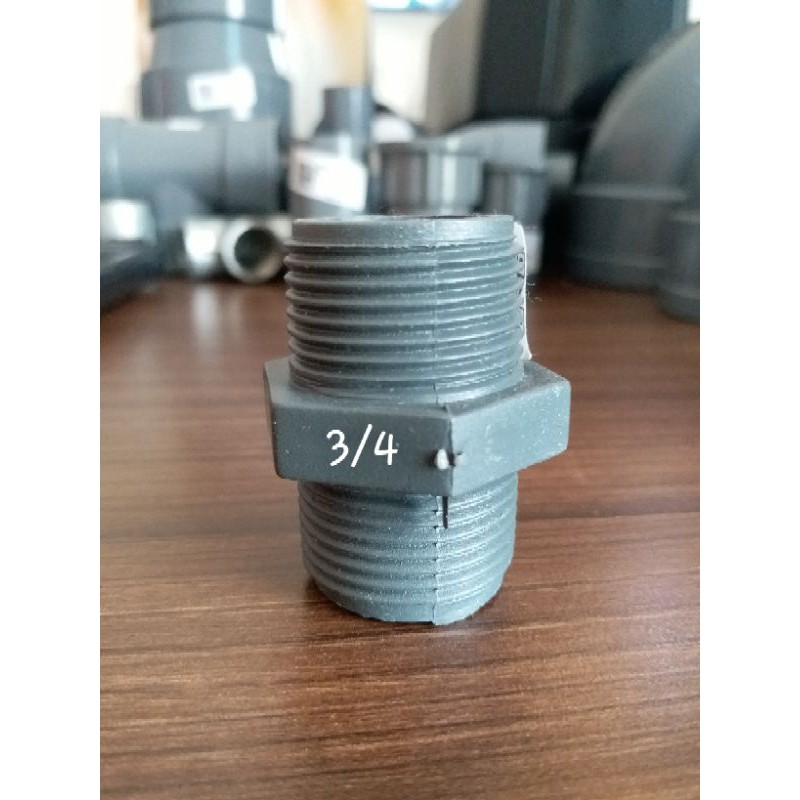 double nepel pvc 3/4
