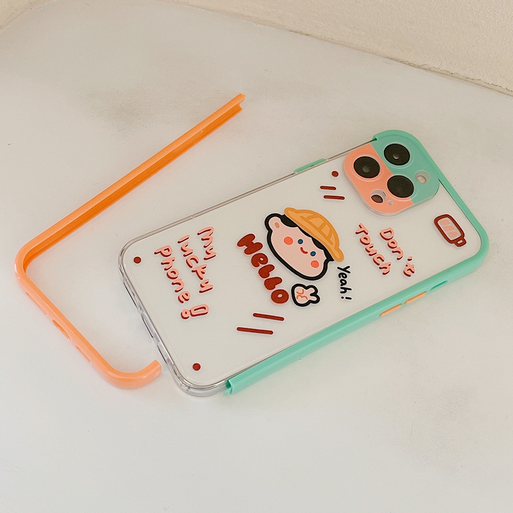 Casing iPhone 11 12 13 Pro Max X XS XR XS Max Motif Kartun