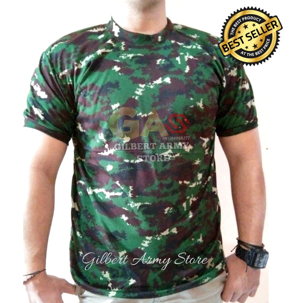 Kaos Loreng Malvinas Tni Daleman Lengan Pendek Murah Grosir Gilbert Army Store Digital Gurun Tni Au