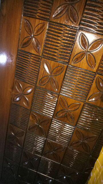 Dipan Jati Minimalis Ukiran Motif Donat