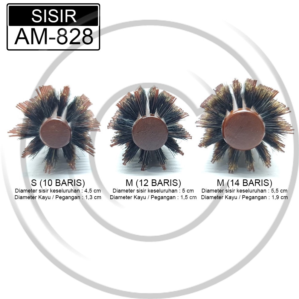 AMARA / SISIR-AM-828 / Sisir Blow Ijuk / Sisir Rambut - CO