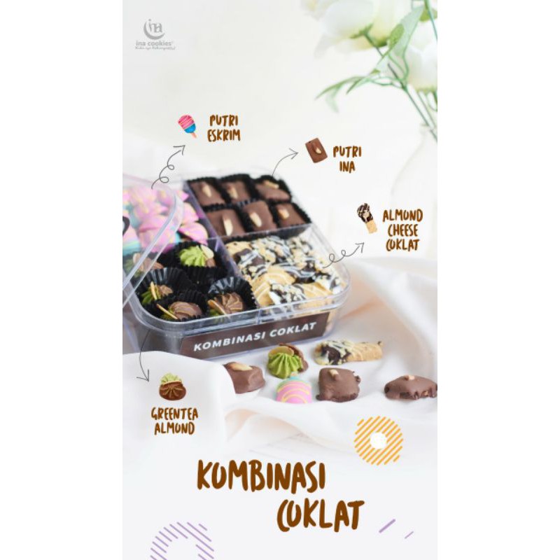 

kombinasi coklat Ina cookies