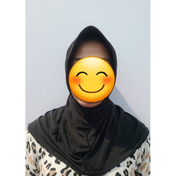 kerudung polwan / kerudung coklat polwan / jilbab polwan