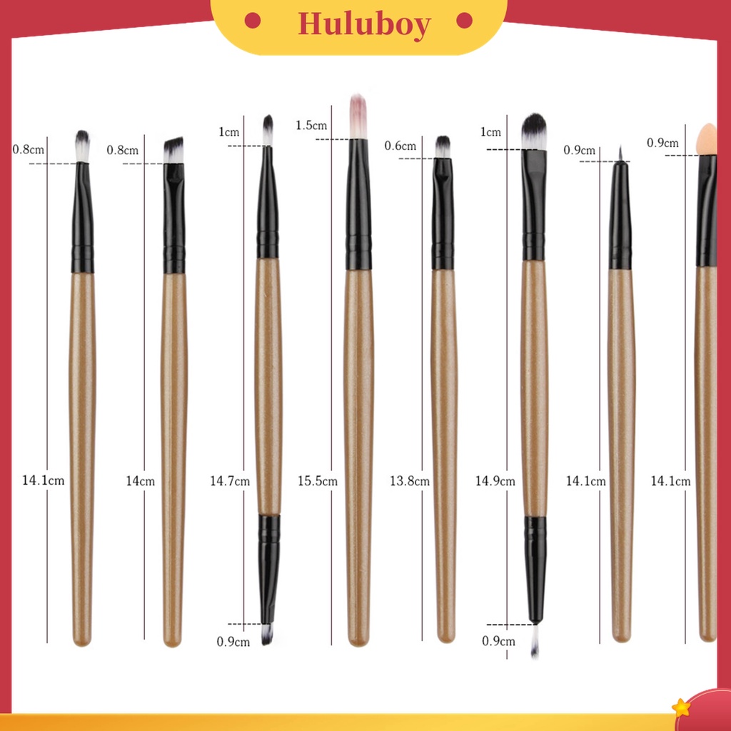 Huluboy Huluboy♡ 22 Pcs / Set Brush Makeup Eyeshadow Concealer Blending Model Panjang Untuk Wanita