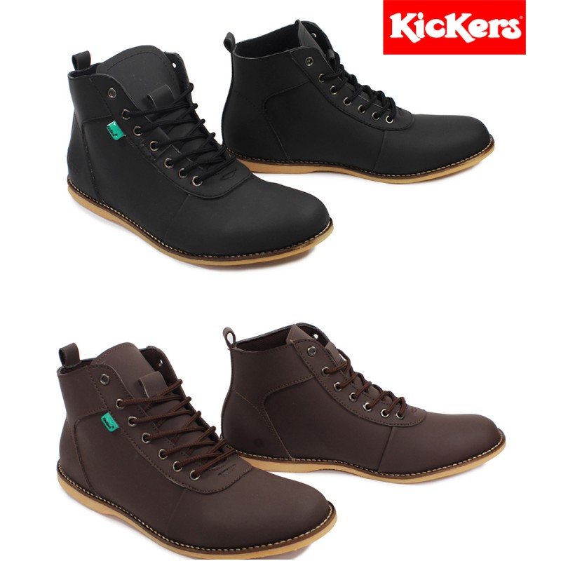 [COD] Sepatu Pria Kickers Bandit Sepatu Cowok Semi boots Classic Kuliah Kerja Formal