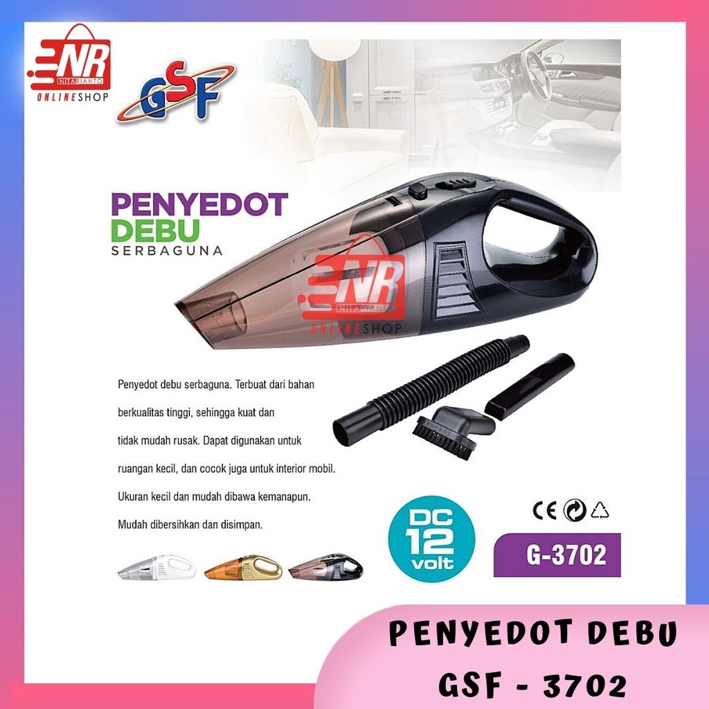 Vaccum Cleaner Penyedot Debu GSF G-3702 / Penyedot Debu Mobil / Vacum Cleaner Car