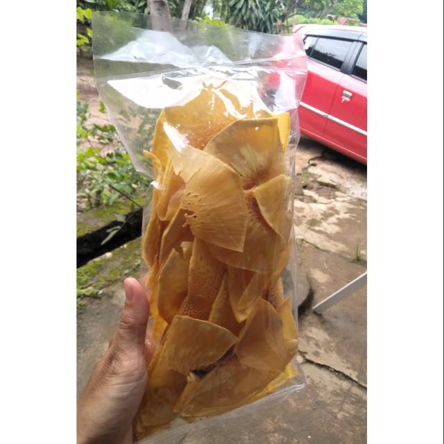 

Keripik sukun, gurih, enak, kriuk kriuk, Kemasan 175gr