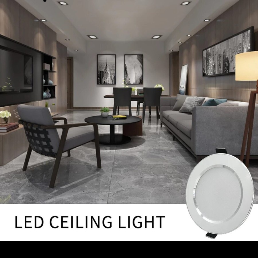 Lampu Downlight LED 3 CAHAYA dalam 1 LAMPU Plafon Rumah 10W Garansi