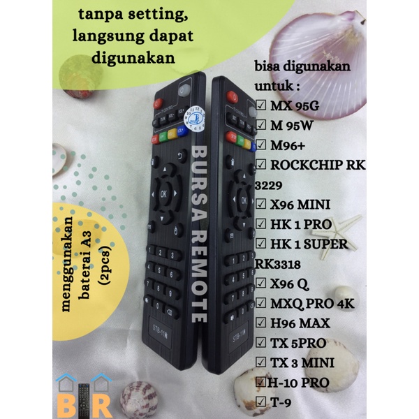 Remot / Remote TV Multi Android STB-11 TV BOX ALL TYPE MXQ MX10 H96 V88 T95 TX X96 / ecer dan grosir