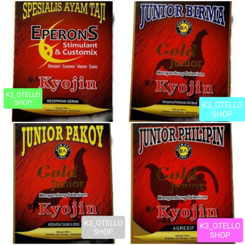 Paket Kombinasi 4box Kyojin Gold Junior Eperons, Birma, Pakoy, Philipin