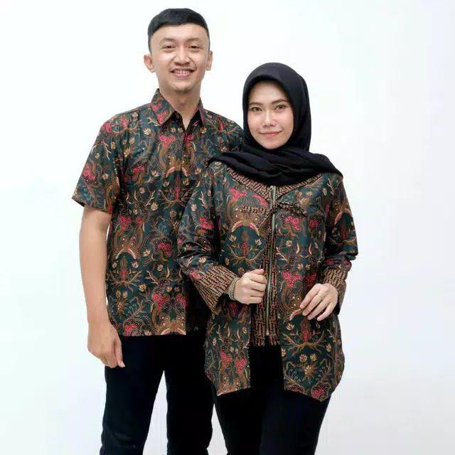Maura Couple Sania Ruffle Batik Couple Ori Ndoro Jowi Garansi Termurah Shopee Batik Modern Ori Dwi