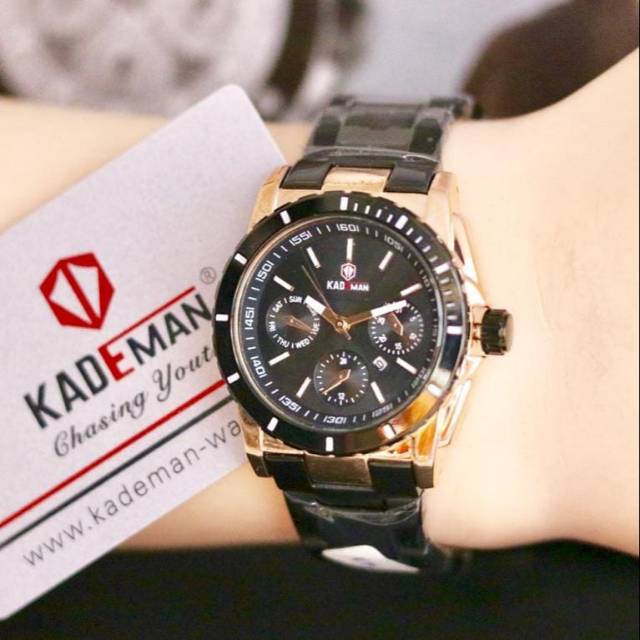 JAM TANGAN WANITA KADEMAN RANTAI CHRONO VARIASI ORIGINAL