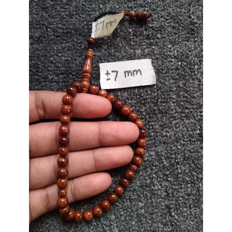 tasbih kokka bulat  ± 7 mm  ( 7mm ) 33 butir