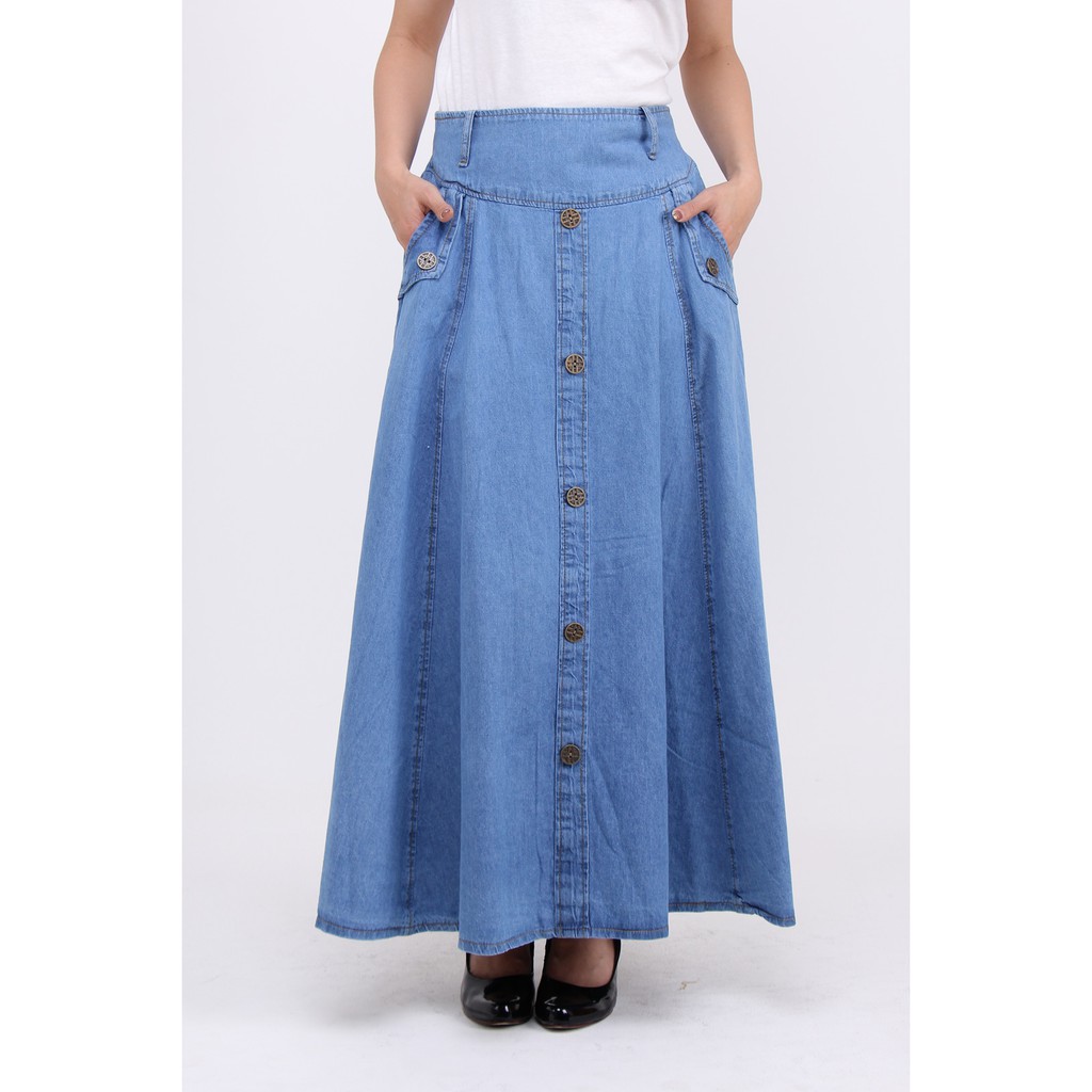 ROK JEANS WANITA ALISA MAXI SKIRT