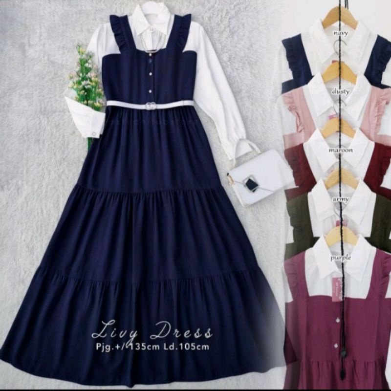 Livy dress   Gamis remaja terbaru 2024