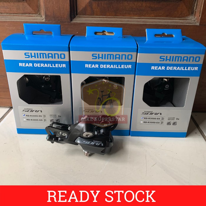 RD Rear Derailleur Sepeda 9 speed Shimano Sora R3000 Short Cage