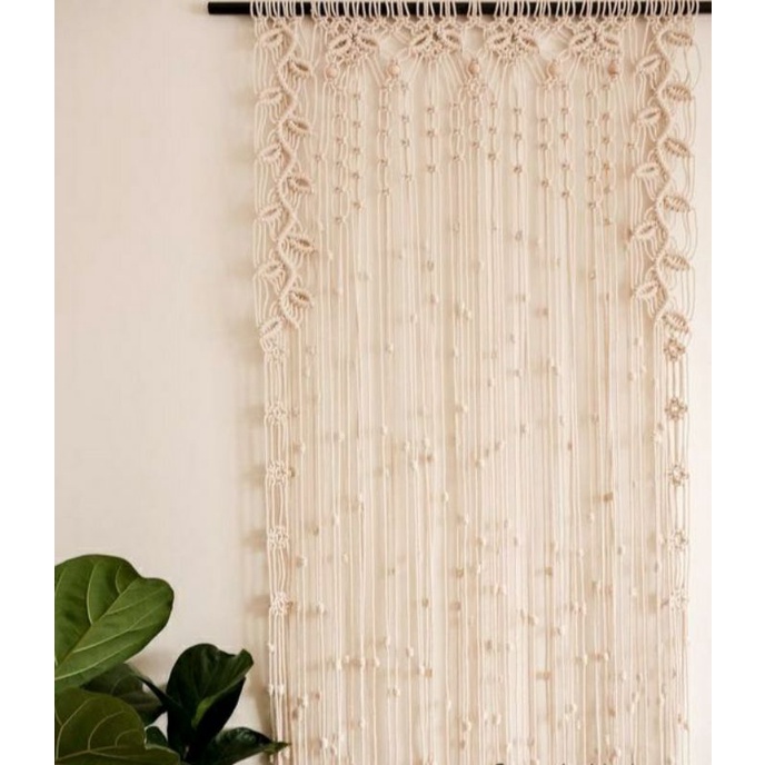 Tirai macrame / macrame curtain / gorden / Tirai pintu / Tirai jendela / Home decor / vintage