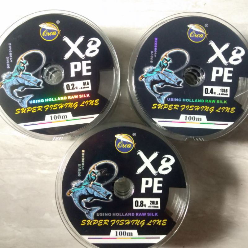 PE Orca K8 100m Hitam