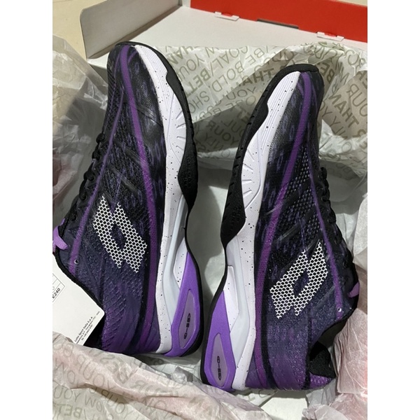 BIG SALE Sepatu Tenis Lotto Mirage 300 Black/Purple Stabilizer