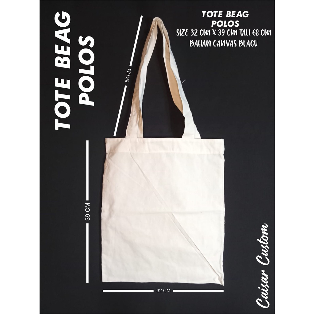 TAS TOTEBAG BLACU POLOS PREMIUM ,TAS TOTEBAG WANITA DARI KAIN/ TOTEBAG KANVAS
