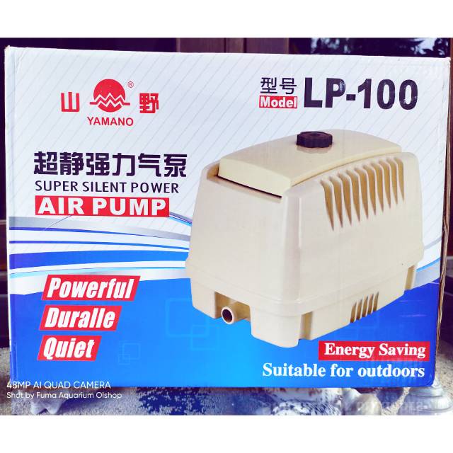 Pompa Gelembung Aerator Hi Blow Yamano LP-100 Air Pump Aquarium Bioflox