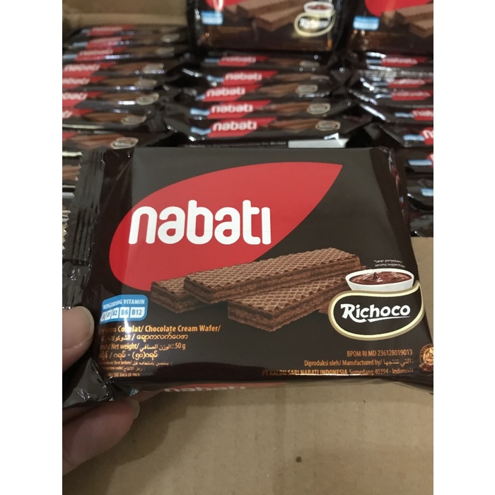 

504Oekho Nabati Richoco Wafer Coklat 50 Gram Per 10 Bungkus 6J477iyfi