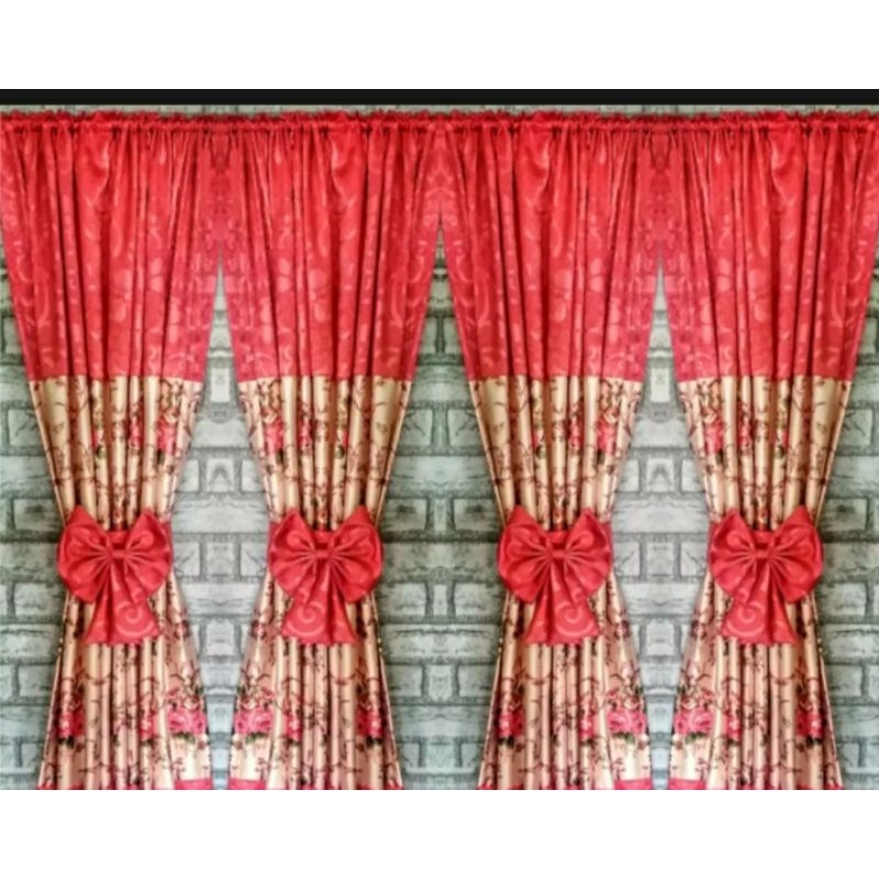 gorden jendela kupu kupu kombinasi.gorden tebal .gorden murah gorden minimalis