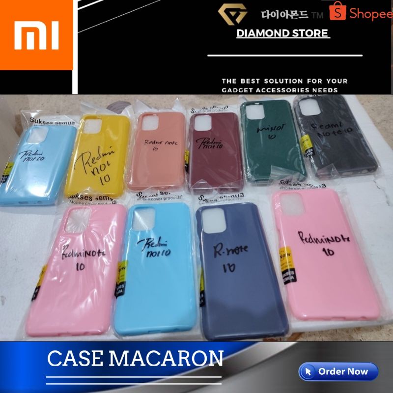 XIAOMI SOFT CASE REDMI NOTE 10 CASING SLIM MATTE MACARON