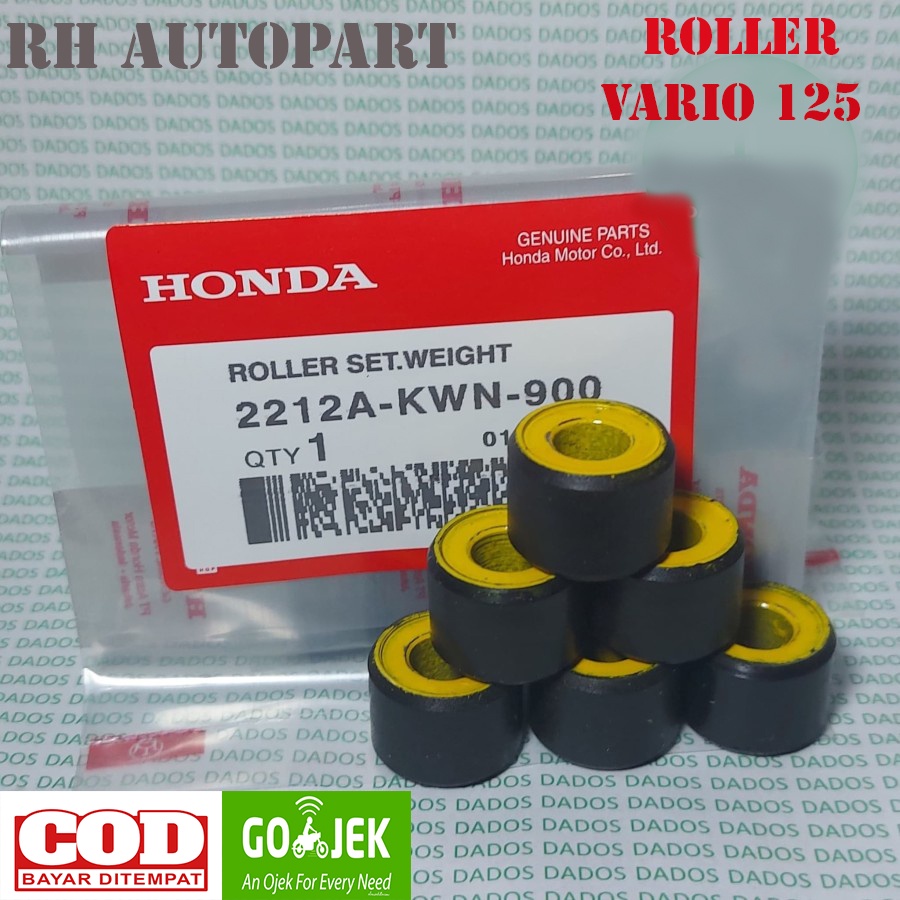 Roller Weight Set Vario 125 Fi / Roller vario 125 CBS / Roller vario 125 techno cbs / Roller set vario 125 old bohlam / roller set Vario 125 non led / roller KWN Roller KZR