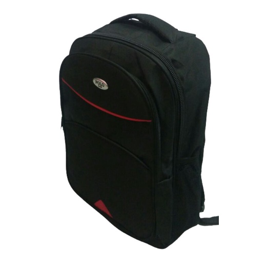 Tas ransel polo / Tas backpack polo / tas sekolah/ tas kerja (List tengah merah)