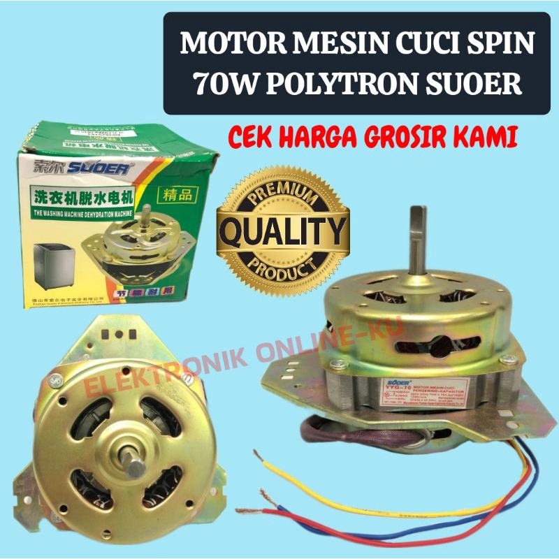 DINAMO MOTOR MESIN CUCI SPIN 70W POLYTRON SUOER